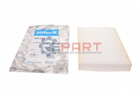 Фото 1 — Фільтр салону Renault Kangoo 97- Purflux (AH143) Фото Фільтр салону Renault Kangoo 97- Purflux (AH143) зображення 1