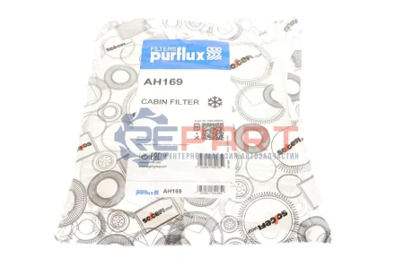 Фільтр салону фільтруючий елемент RENAULT MEGANE SCÉNIC, SCENIC I 1.4-2.0 10.96-09.03 Purflux AH169 Купити в Україні