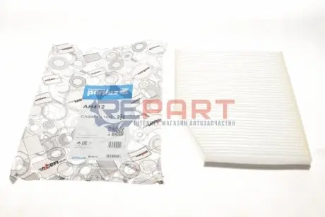 Фільтр салону Ford Tourneo/Transit 2.0-2.2TDCi 12- (вугільний/антиалергенний/антибактеріальний) Purflux AH412 Купити в Україні