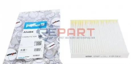 Фільтр салону Lexus ES/RX/UX/Toyota C-HR/Corolla/Hilux VIII/Prius/Rav4 1.2-3.5H 15- (вугільний) Purflux AH484