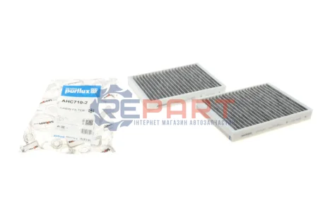 Фільтр салону BMW 5 (G30)/7(G11/G12) 15-(вугільний) (к-кт 2 шт.) Purflux AHC7102 Купити в Україні