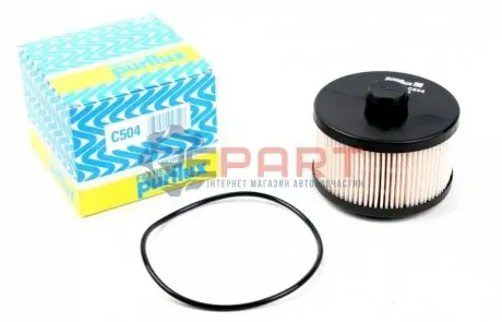 Фото Фільтр паливний Chrysler Voyager/ Grand Voyager 2.5-2.8 CRD 00-08 Purflux (C504) зображення 1