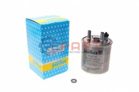 Фото Фільтр паливний Renault Kangoo 1.5DCI 08- (з датчиком) Purflux (FCS738) зображення 1