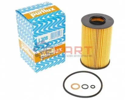 Фільтр масляний BMW 3 (E36/ E46)/ 5 (E34) 1.6/ 1.8/ 1.9 90-07 Purflux L308 Купити в Україні