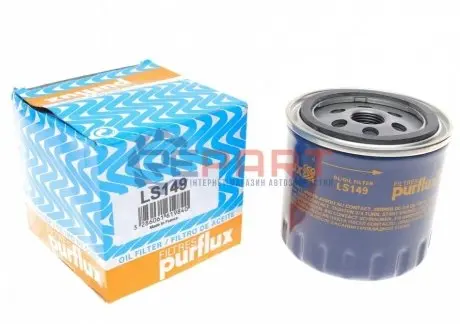 Фільтр масляний Gaz Gazelle 2.4 04-06/Ford Scorpio 2.5TD 93-98 Purflux LS149 Купити в Україні