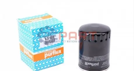 Фото Фільтр масляний Gaz Gazelle 2.4 04-06/Ford Scorpio 2.5TD 93-98 Purflux (LS186) зображення 1