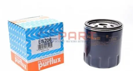 Фото Фільтр масляний Opel 85- (benzin) Purflux (LS206) зображення 1