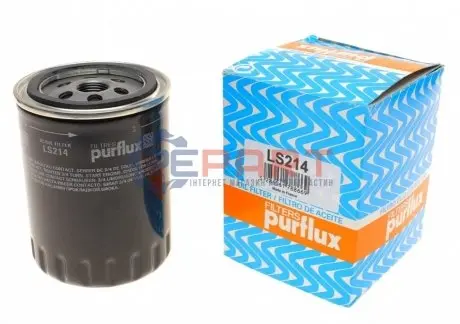 Фото 1 — Фільтр масляний Audi/VW 1.9D 95-01 Purflux (LS214) Фото Фільтр масляний Audi/VW 1.9D 95-01 Purflux (LS214) зображення 1