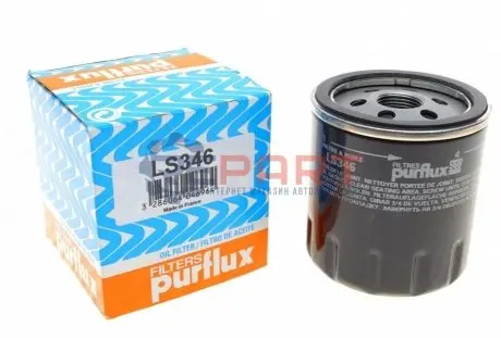 Фото Фільтр масляний Citroen Berlingo/C3/C4/C5 1.9D/2.0HDi 98-05/1.2 PureTech 14-/Jumper 2.0-2.2HDi 01- Purflux (LS346) зображення 1