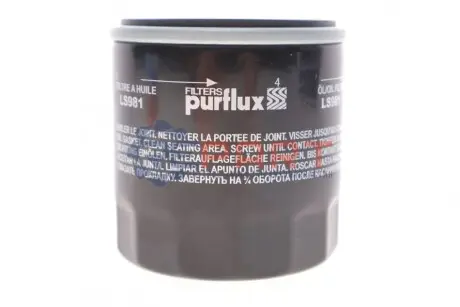 Фото Фільтр масляний Chevrolet Aveo/Kalos/Spark 1.0-1.6 06- Purflux (LS981) зображення 1