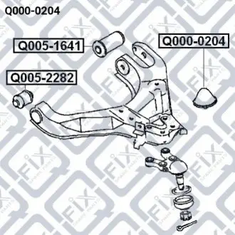 Отбойник переднего амортизатора Q-fix Q0000204