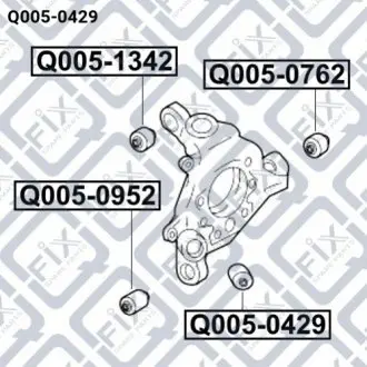 Сайлентблок Q-fix Q0050429