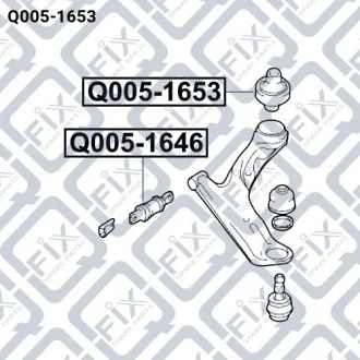 Сайлентблок заднего переднего рычага Q-fix Q0051653