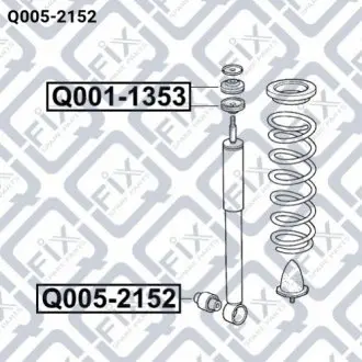 Сайлентблок заднього амортизатора Q-fix Q0052152 Купити в Україні