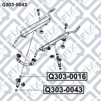 Кільце ущільнювача форсунки уприскування палива Q-fix Q3030043