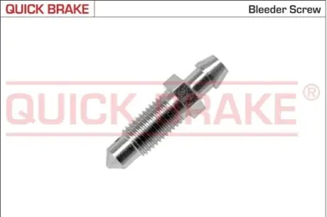 Фото Штуцер прокачки гальм (M8x1/9x33.5) QUICK BRAKE (0090) зображення 1