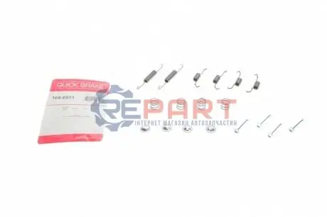 Фото Комплект пружинок колодок ручника Fiat Doblo/Toyota Corolla 04- QUICK BRAKE (105-0011) зображення 1