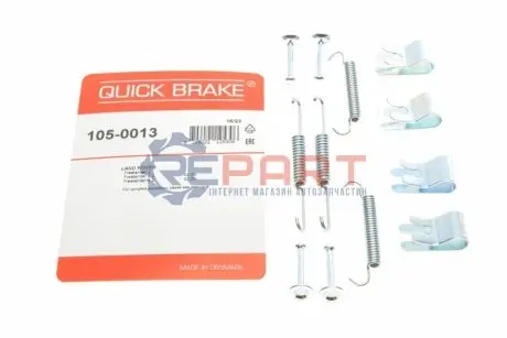Монтажний набір гальмівної колодки (LUCAS) LAND ROVER FREELANDER 2, FREELANDER I 1.8-3.2 02.98-10.14 QUICK BRAKE 105-0013 Купити в Україні