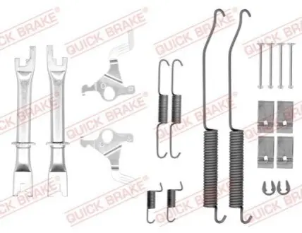 Монтажний набір гальмівної колодки NISSAN NAVARA NP300 RENAULT ALASKAN 2.3D/2.5D/3.0D 07.05 QUICK BRAKE 105-0036S Купити в Україні