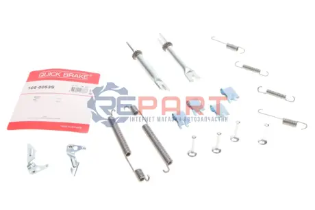 Монтажний набір гальмівної колодки SKODA RAPID VW POLO V 1.0-1.6D 11.10-05.22 QUICK BRAKE 1050053S Купити в Україні