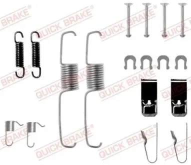 Монтажний набір гальмівної колодки (AKEBONO) DAIHATSU CHARMANT TOYOTA COROLLA, STARLET, TERCEL 1.0-1.6 07.75-10.95 QUICK BRAKE 1050534
