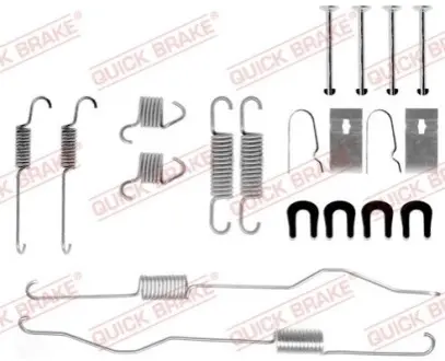 Монтажний набір гальмівної колодки DAIHATSU FEROZA, ROCKY, TAFT, WILDCAT/ROCKY 1.6-2.8D 08.78-12.99 QUICK BRAKE 1050694