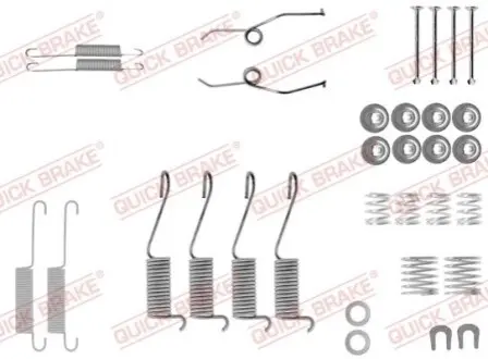 Монтажний набір гальмівної колодки (AKEBONO) TOYOTA HIACE III, HIACE IV, HILUX IV, HILUX V, HILUX VI VW TARO 1.8-2.5D 12.82-10.05 QUICK BRAKE 1050697