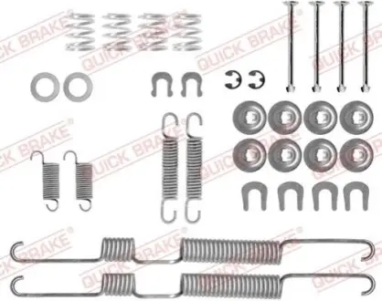 Монтажний набір гальмівної колодки (AKEBONO) TOYOTA 4 RUNNER I, 4 RUNNER II, HIACE IV, HILUX V, HILUX VI, LAND CRUISER, LAND CRUISER 100, LAND CRUISER PRADO, LITEACE VW TARO 1.5-4.2D 10.85-08.09 QUICK BRAKE 1050698