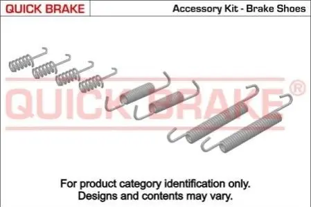 Монтажний набір гальмівної колодки (VAG) SKODA FAVORIT 1.3 05.89-09.94 QUICK BRAKE 1050703