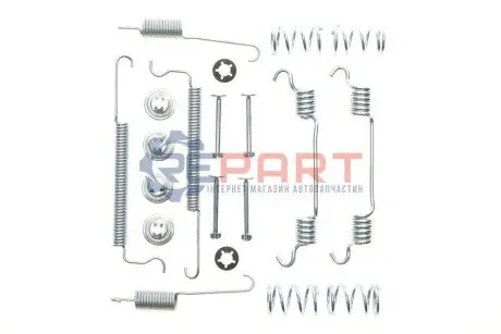 Монтажний набір гальмівної колодки (OPEL) OPEL ASTRA F, ASTRA J, ASTRA J GTC, CORSA A, CORSA A TR, CORSA B, CORSA C, TIGRA 1.0-2.0D 09.82-04.18 QUICK BRAKE 1050709 Купити в Україні