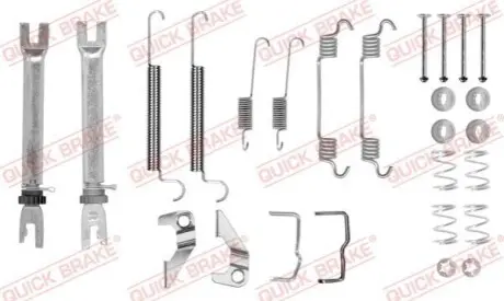 Комплект пружинок колодок ручника Opel Combo 1.3CDTI-1.7DTI 01- (TRW) (повний) QUICK BRAKE 105-0766S