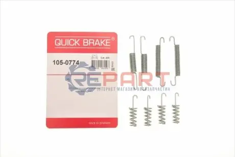 Монтажний комплект колодки QUICK BRAKE 1050774 Купить в Украине