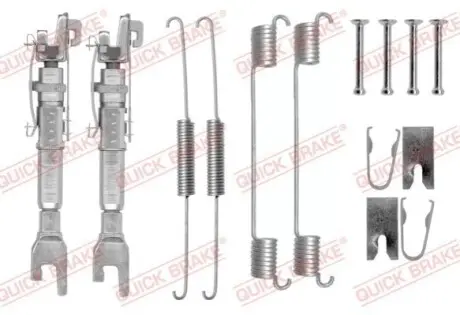 Монтажний набір гальмівної колодки FIAT MAREA, MULTIPLA, PALIO 1.0-1.9D 04.96 QUICK BRAKE 105-0781S