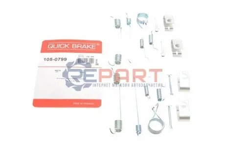 Фото Комплект пружинок колодок ручника Mazda 323 98-04 QUICK BRAKE (105-0799) зображення 1