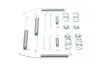 Комплект пружинок тормозных колодок ручника Mitsubishi L200/L400/Colt 95-07. QUICK BRAKE (1050845) изображение 2