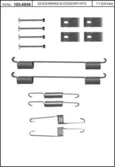 Монтажний комплект колодки QUICK BRAKE 1050859