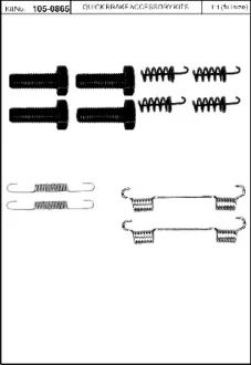 Комплект пружинок колодок стояночного тормоза QUICK BRAKE 105-0865