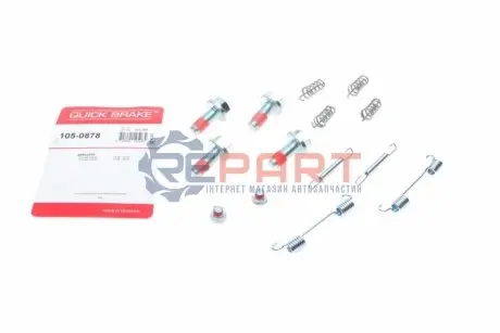 Фото Монтажный комплект барабанных тормозных колодок QUICK BRAKE (1050878) изображение 1