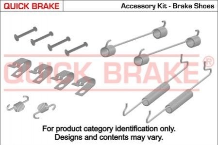 Комплект пружинок колодок стояночного тормоза QUICK BRAKE 105-0881