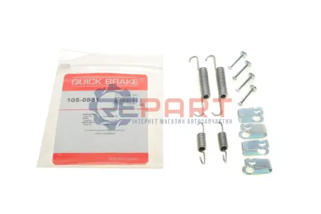 Монтажний набір гальмівної колодки (AKEBONO) CHEVROLET CAPTIVA OPEL ANTARA A 2.0D-3.2 06.06 QUICK BRAKE 105-0881 Купити в Україні