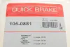 Фото Монтажний набір гальмівної колодки (AKEBONO) CHEVROLET CAPTIVA OPEL ANTARA A 2.0D-3.2 06.06 QUICK BRAKE (105-0881) зображення 6