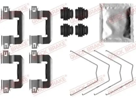 Монтажний набір гальмівних колодок HYUNDAI I30 PEUGEOT 208 I 1.0-1.6D 03.12-12.20 QUICK BRAKE 1090064 Купити в Україні