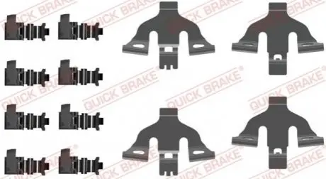 Монтажний набір гальмівних колодок AUDI Q7 PORSCHE CAYENNE 2.0-4.8 08.14 QUICK BRAKE 109-0092 Купити в Україні
