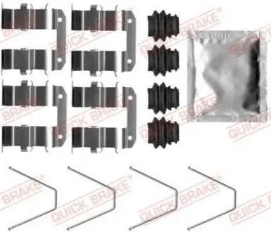Монтажний набір гальмівних колодок HYUNDAI KONA, SONATA VI KIA OPTIMA, SOUL II VW T-CROSS 1.0-Electric 06.09 QUICK BRAKE 109-0094 Купити в Україні