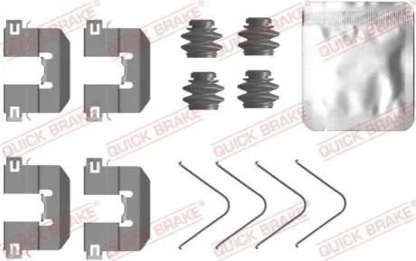 Монтажний набір гальмівних колодок HYUNDAI BAYON, ELANTRA VI, I10 III, I20 III 1.0-2.0 10.15 QUICK BRAKE 1090104 Купити в Україні
