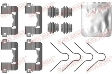 Монтажний набір гальмівних колодок KIA PICANTO III 1.0/1.0LPG/1.2 03.17 QUICK BRAKE 109-0105 Купити в Україні