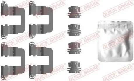Монтажний набір гальмівних колодок HONDA CIVIC X, E:NY1, HR-V 1.0-Electric 11.14 QUICK BRAKE 109-0106 Купити в Україні