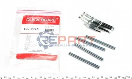 Планка супорта (переднього) прижимна (к-кт) Opel Kadett E/Corsa A 1.0-2.0 75-93 (Delco) QUICK BRAKE 109-0975