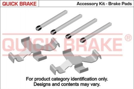 Монтажный набор дисковых колодок QUICK BRAKE 1091039