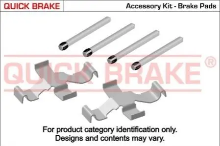 Монтажний набір гальмівних колодок OPEL COMMODORE C, MONZA A, SENATOR A PORSCHE 911, 911 TARGA 2.0-3.2 01.63-08.89 QUICK BRAKE 1091039 Купити в Україні